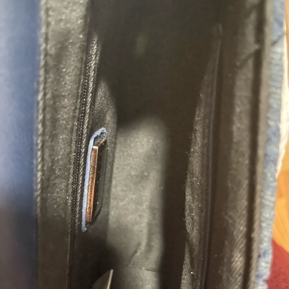 Chic Quilted Chain Shoulder Bag - Blue - Picture 2 of 3